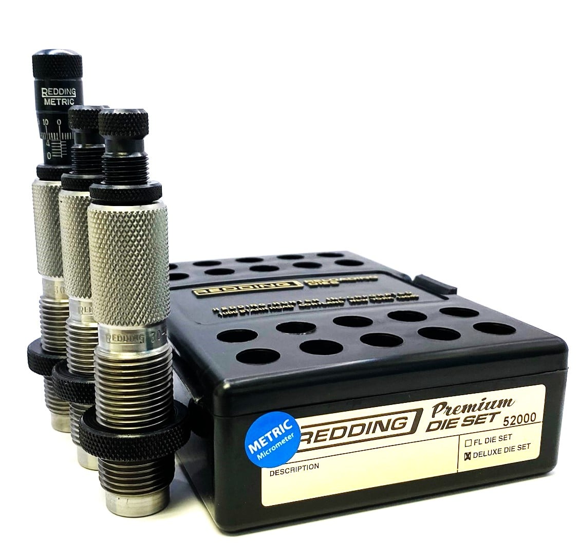 Premium Deluxe Die Sets for Rifle Cartridges w/Metric Micrometer
